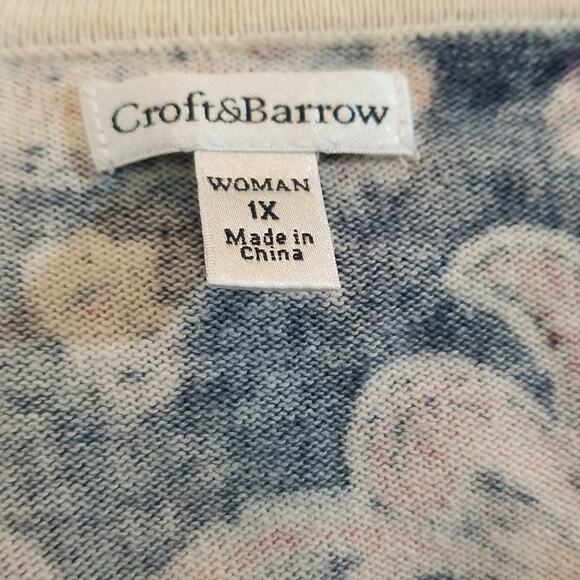CROFT & Bareow paisley top size 1x - Picture 5 of 7